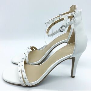 Elegant White Strappy Heels
